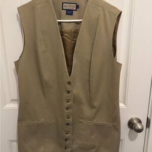 Ruff Hewn Beige Button-Up‎ Vest